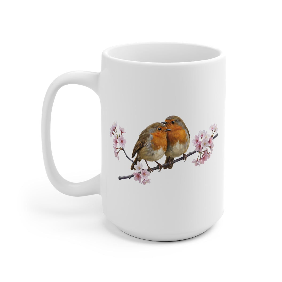 Rotkehlchen Tasse – 11 oz, 11oz