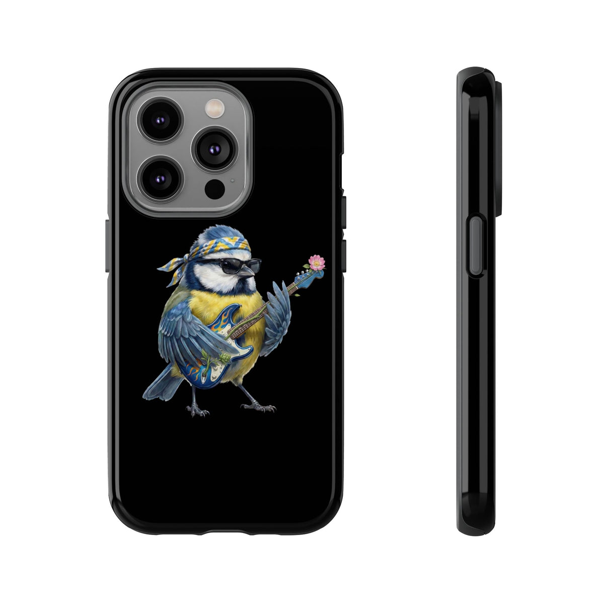 Bert Blumen-Gitarre Handyhülle (iPhone & Google Pixel) – Die Gartenvögel Band 2 Merch