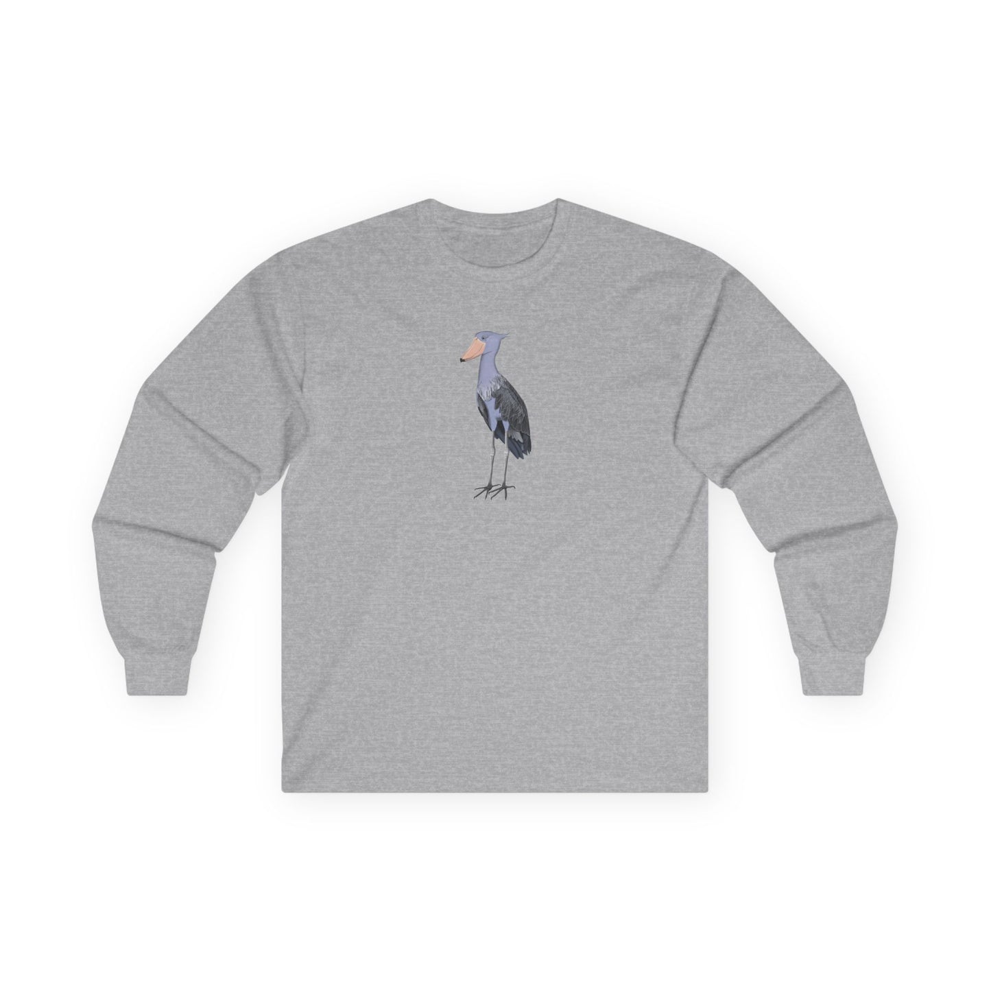 Shoebill Birding & Birdwatching Bird Cotton Long Sleeve T-Shirt