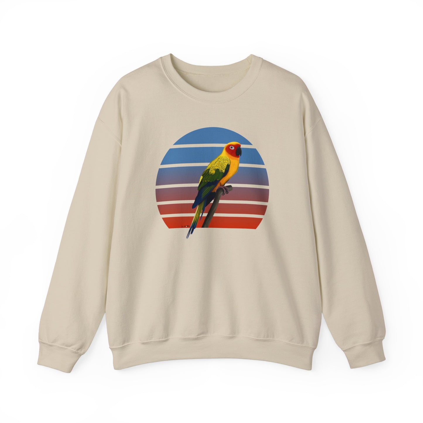 Conure Sweatshirt on Crew neck background