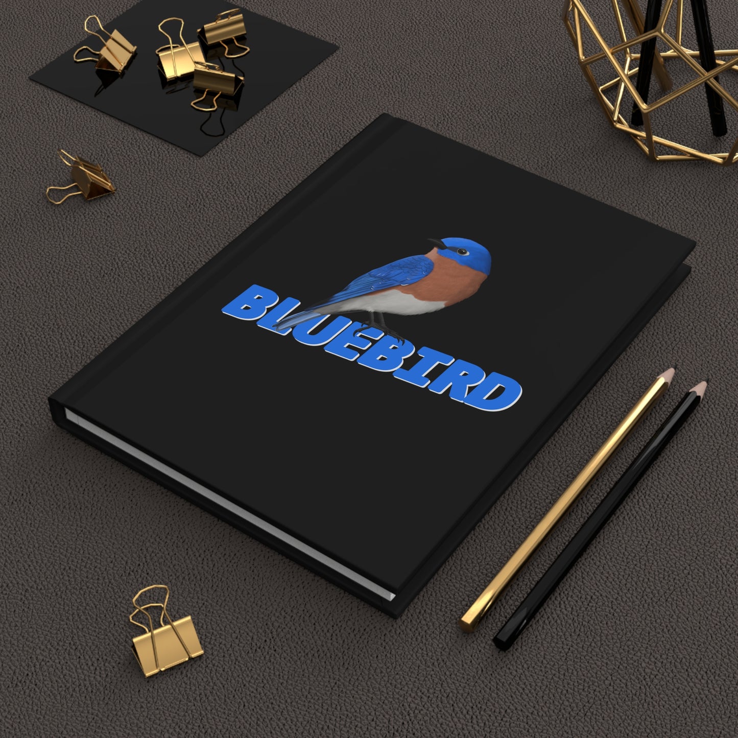Bluebird Bird Hardcover Journal 150 Pages A5 for Bird Lovers & Bird Watchers