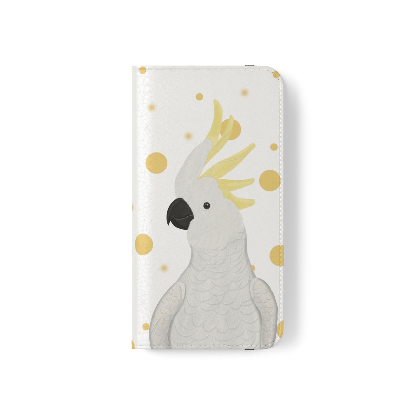 Cockatoo Bird Art Phone Flip Case