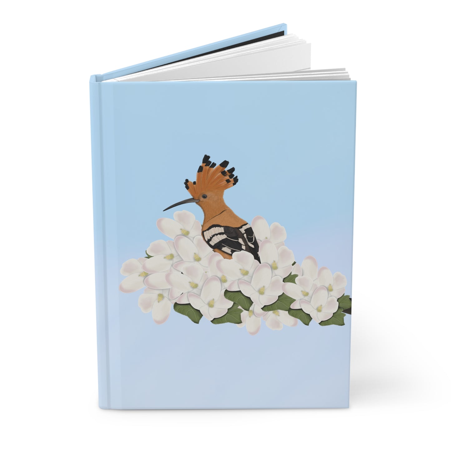 Hoopoe Bird Hardcover Journal 150 Pages 5.75"x8" for Bird Enthusiasts & Birdwatchers