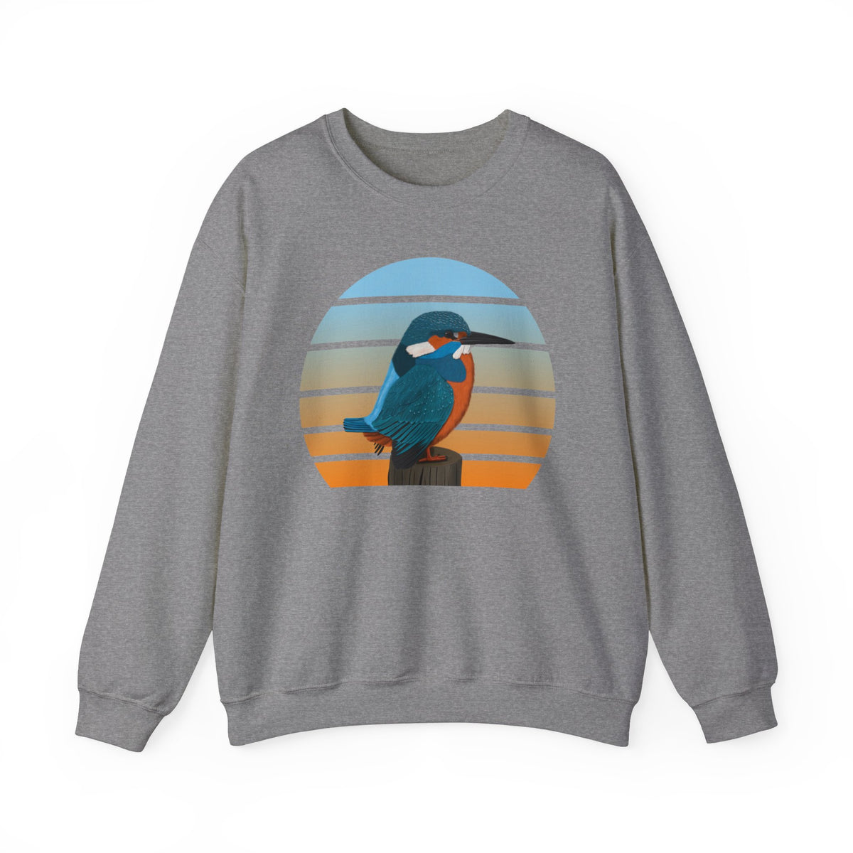 Kingfisher Birdlover Ornithologist Bird Sweatshirt – Crew neck,