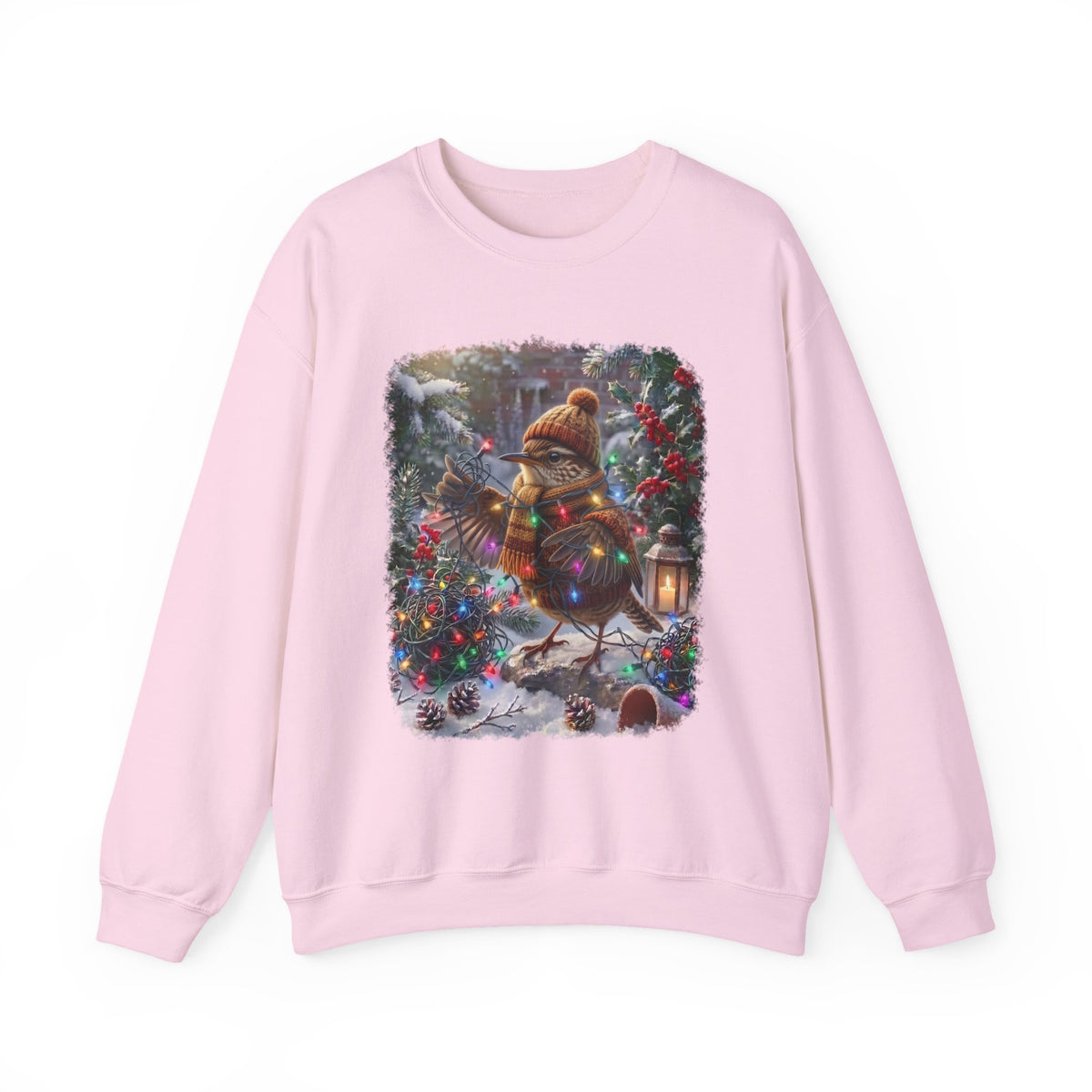 Wren Christmas Sweatshirt – Tangled Lights Winter Crewneck