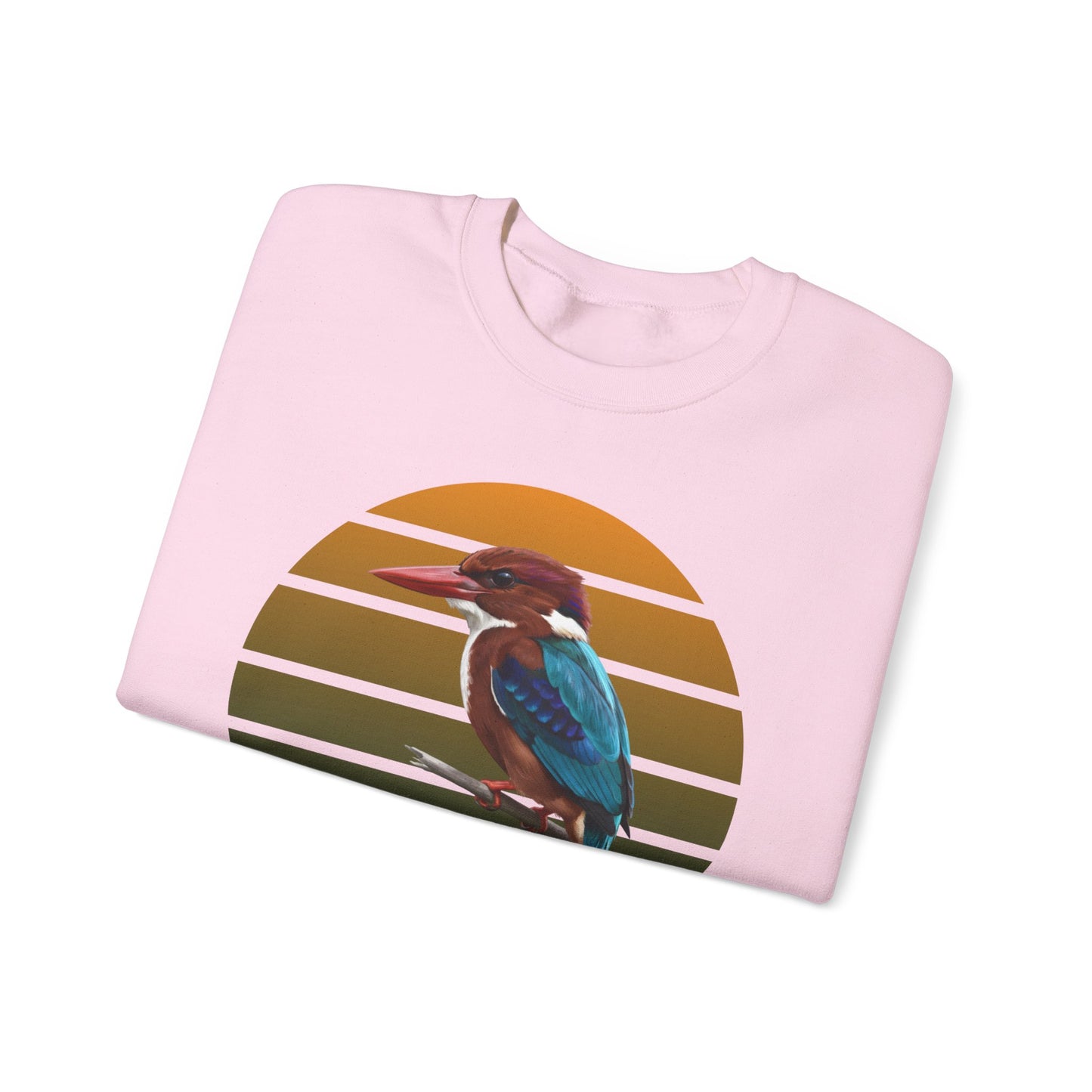 White-Throated Kingfisher Sweatshirt | Bird Watcher Crewneck | Unisex Songbird Gift for Bird Lovers