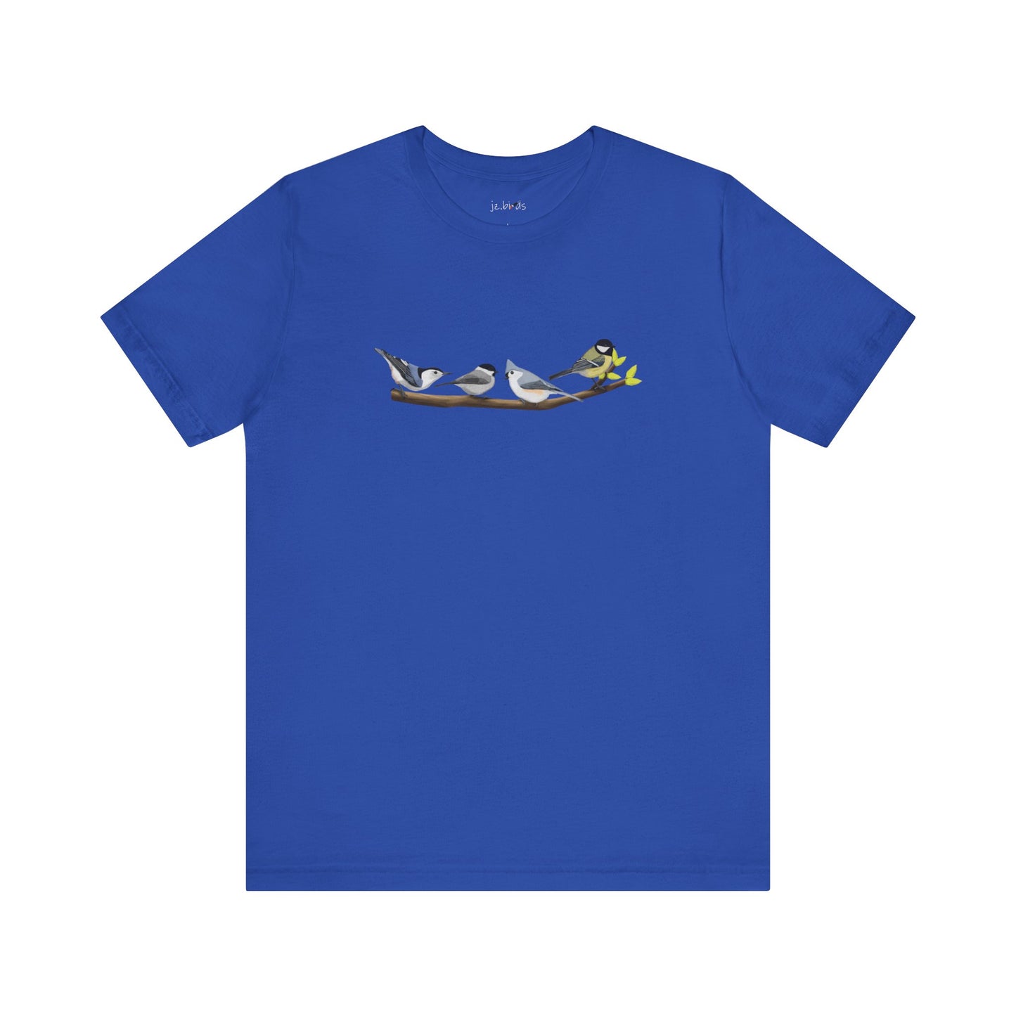 Birds on a Branch T-Shirt Nuthatch Tufted Titmouse Chickadee Bird Watcher Bird Lover