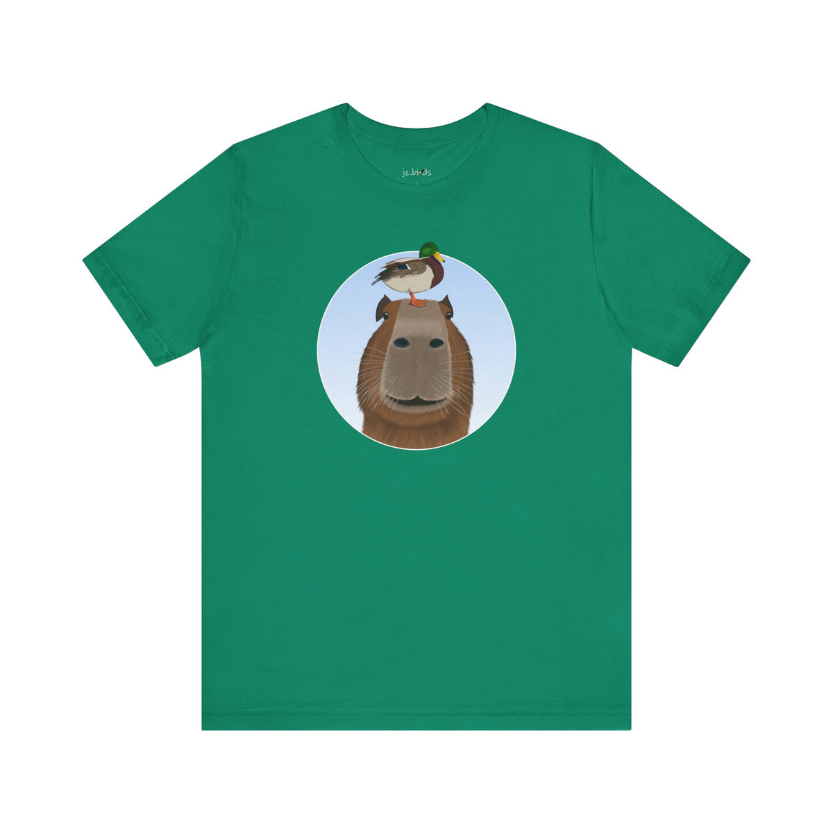 Mallard and Duck Capybara T-Shirt – bird Cotton