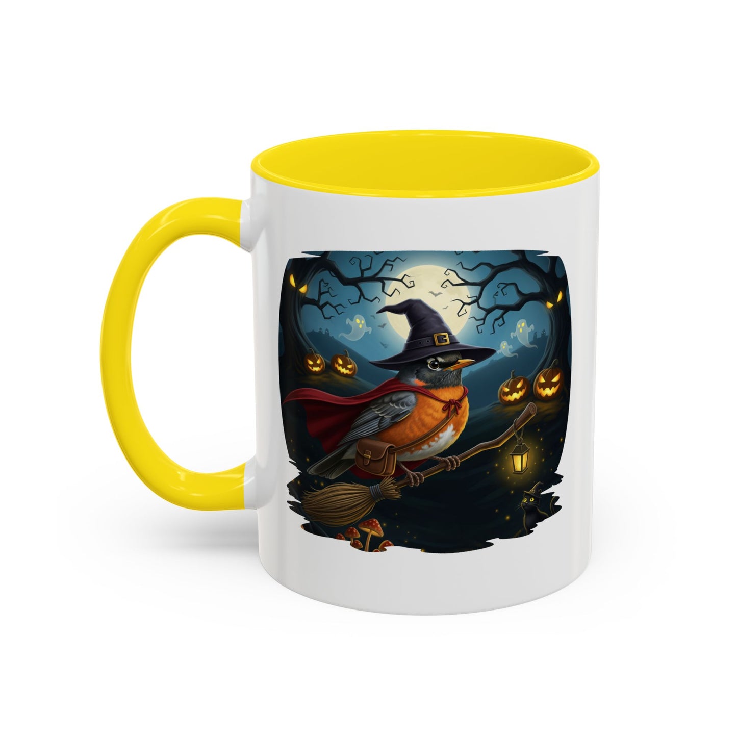 American Robin Halloween Bird Mug - Perfect Bird Lover Gift for Spooky Season