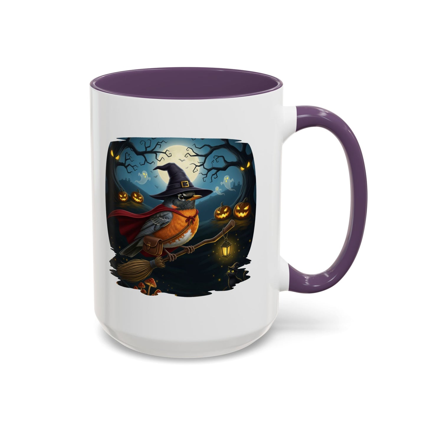 American Robin Halloween Bird Mug - Perfect Bird Lover Gift for Spooky Season
