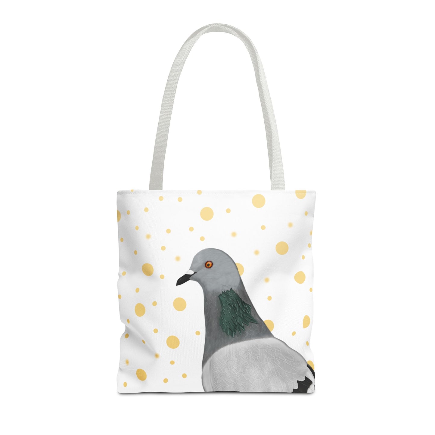 Taube mit Goldenen Punkten Vogel Tragetasche 40x40cm