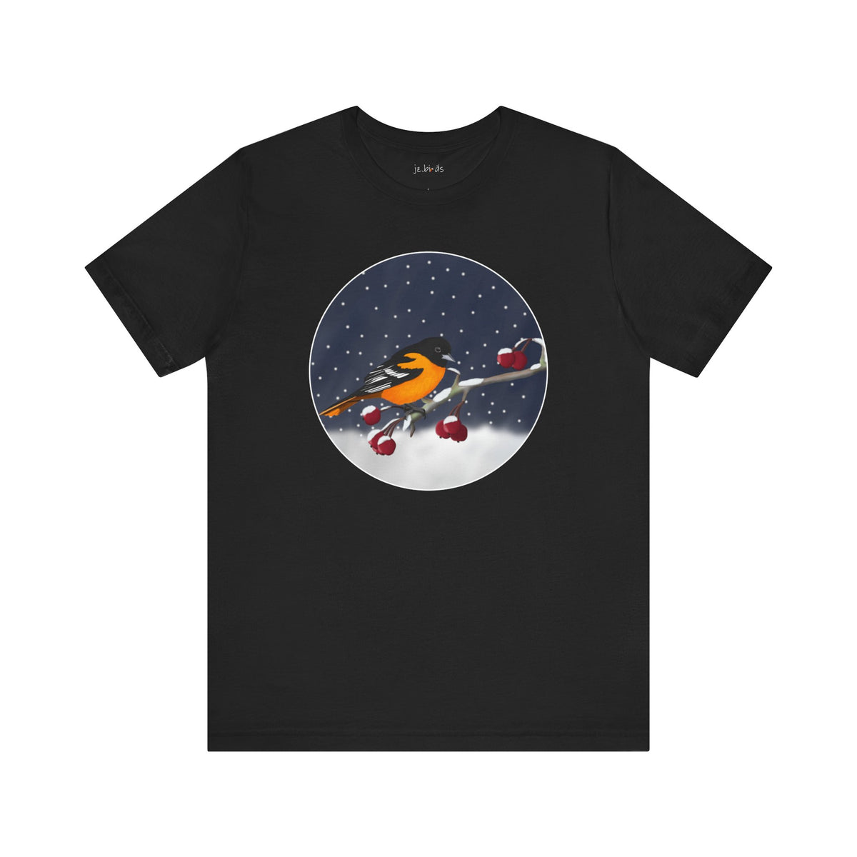 Baltimore Oriole T-Shirt – bird and christmas style