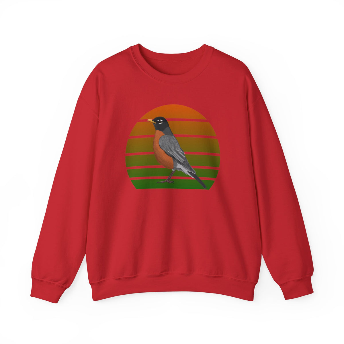 Robin Birdlover Ornithologist Bird Sweatshirt – Crew neck,