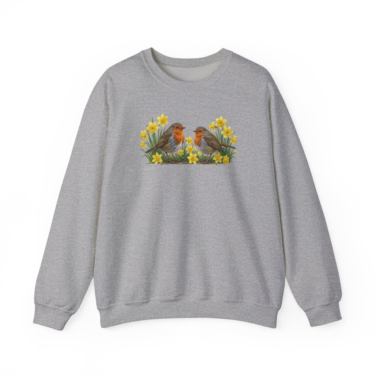 Rotkehlchen Sweatshirt Vogelmotiv – Animal Graphic Tee und Casual Everyday Wear Stil