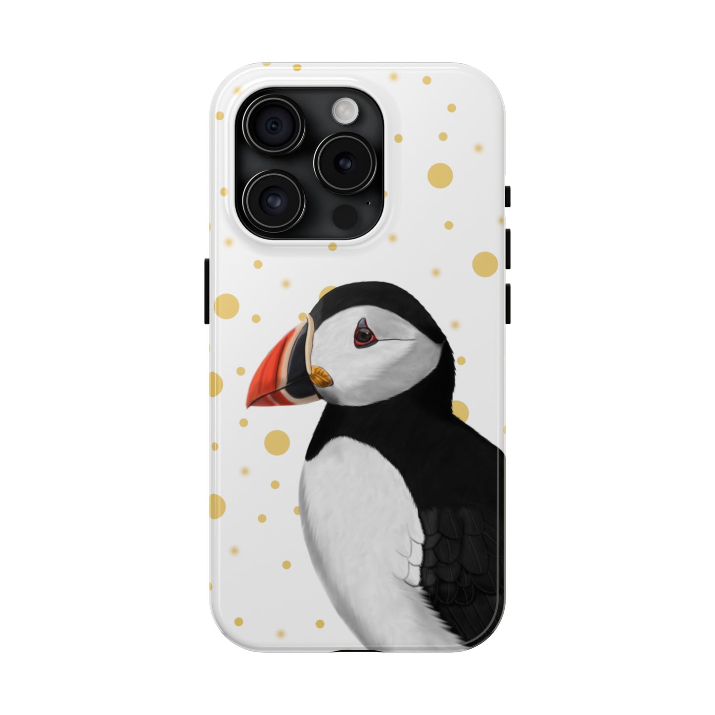 Puffin Bird Art Tough Phone Case White