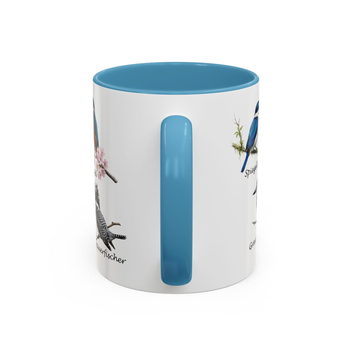 Eisvogel Tasse & Kaffeebecher | Lachender Hans Kingfisher Lexikon Motiv Vogelkunde Geschenk – Accent Coffee Mug,