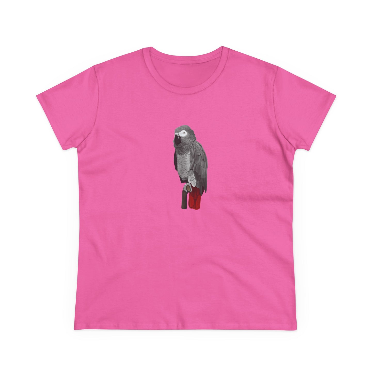 Grey Parrot Bird Design for Birdwatchers and Bird Lovers Women's T-Shirt