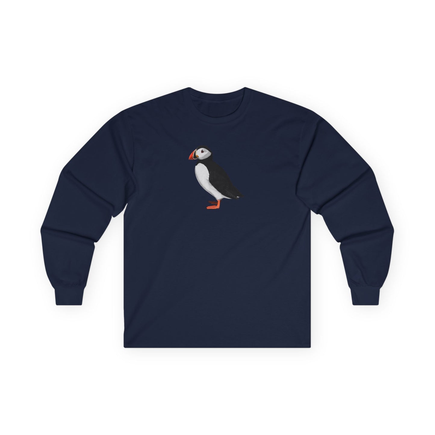Puffin Birding & Birdwatching Bird Cotton Long Sleeve T-Shirt