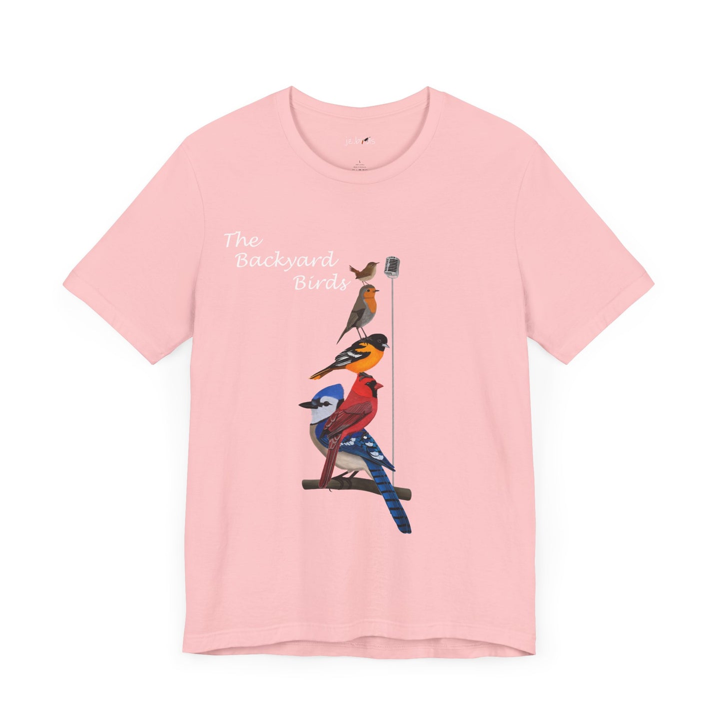 The Backyard Birds Blue Jay Cardinal Robin Birding & Birdwatching T-Shirt