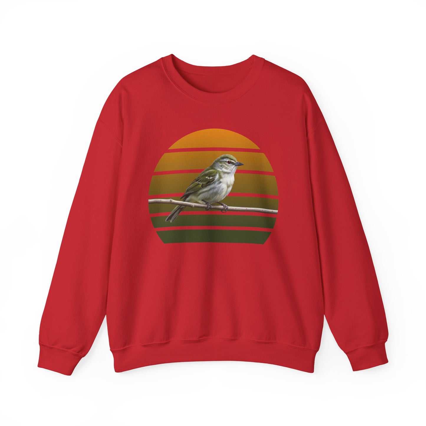 Red-Eyed Vireo Sweatshirt | Songbird Crewneck | Unique Birder Gift | Unisex Wildlife Pullover