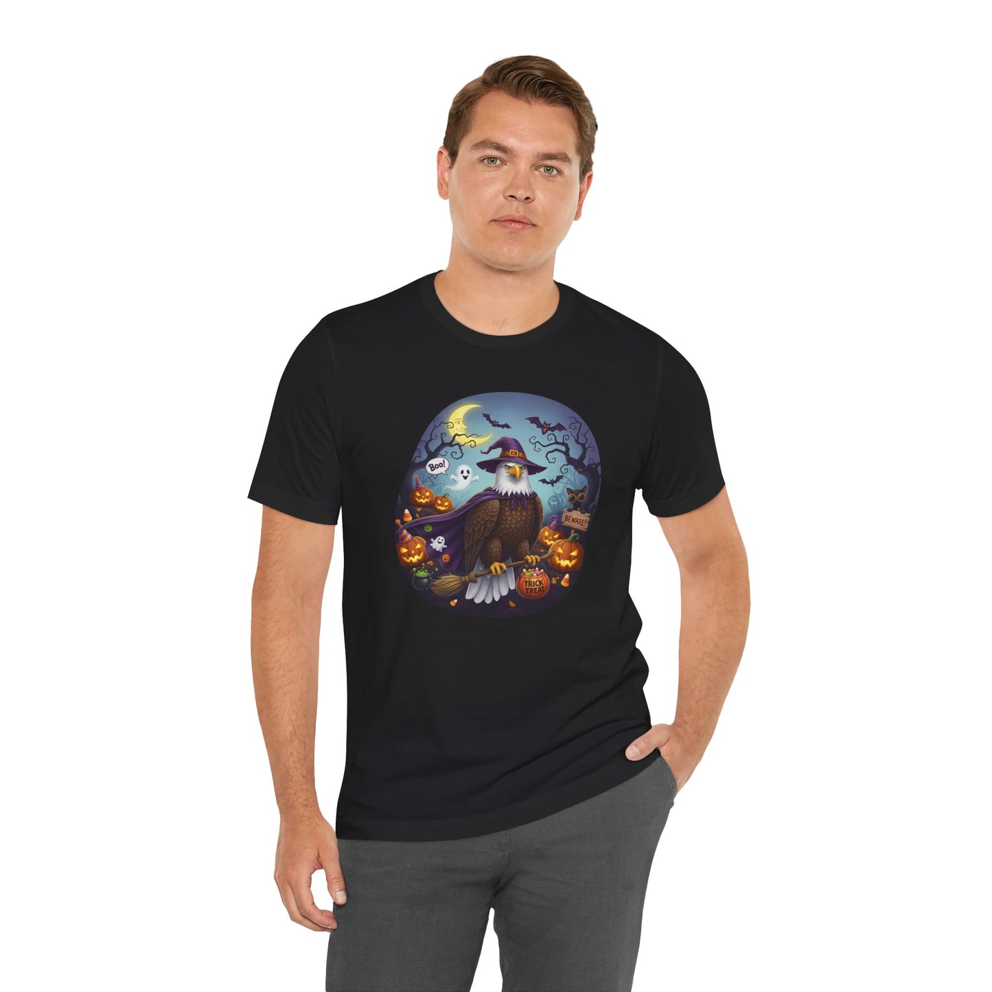Bald Eagle Halloween Bird T-Shirt - Spooky Halloween Costume for Bird Lovers
