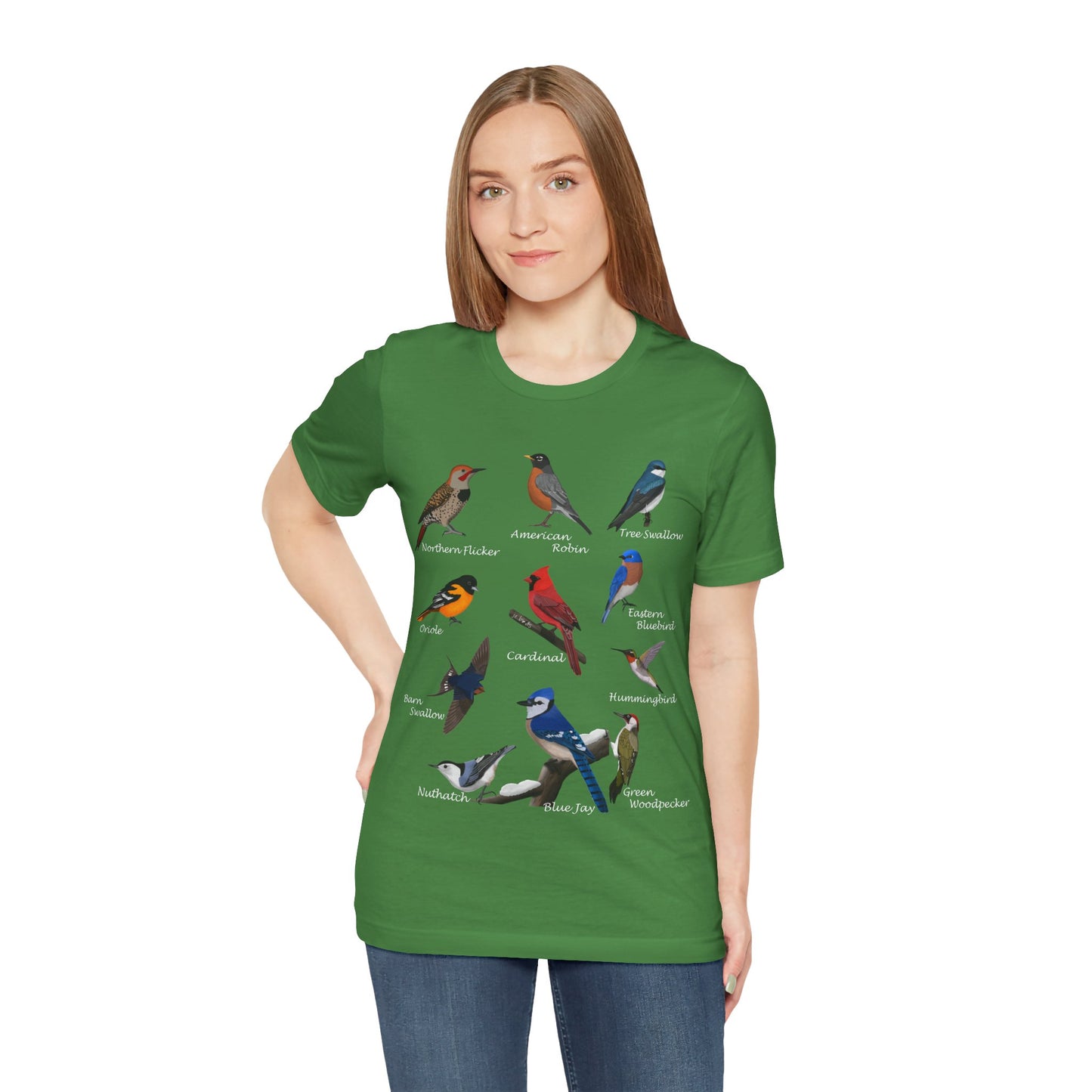 Blue Jay Cardinal Oriole Bluebird Hummingbird Bluebird Birding & Birdwatching T-Shirt