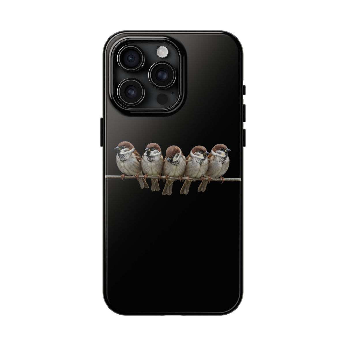Tree Sparrow Dual-Layer iPhone Case with Bird Art – The Perfect Gift for Ornithologists & Bird Lovers