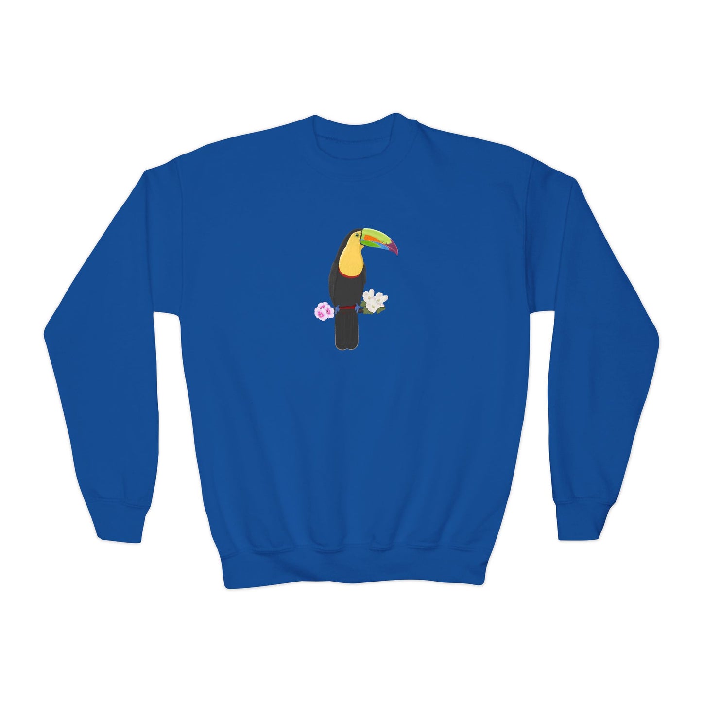 Keel Billed Toucan Bird Birdwatching Youth Crewneck Sweatshirt