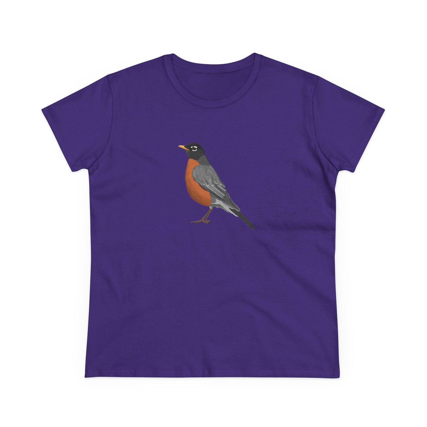 American Robin Bird Design for Birdwatchers and Bird Lovers Women's T-Shirt