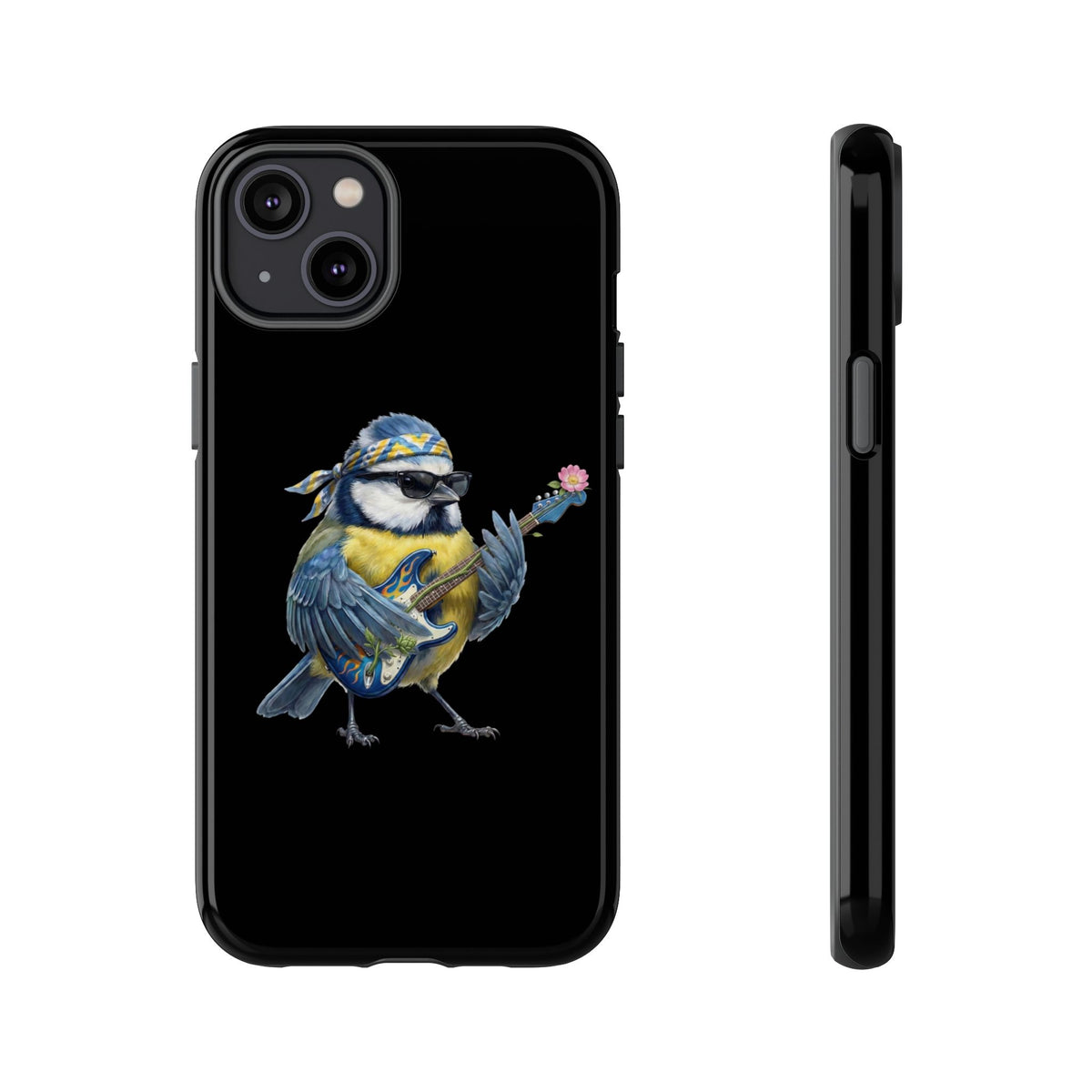 Bert Blumen-Gitarre Handyhülle (iPhone & Google Pixel) – Die Gartenvögel Band 2 Merch