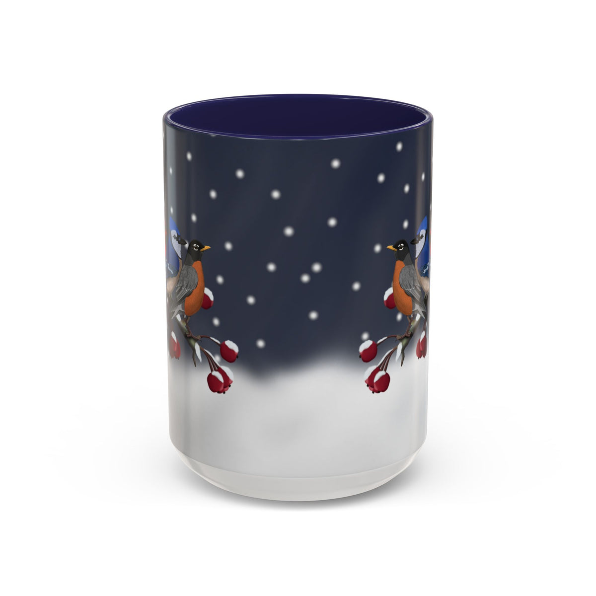 Backyard Birds Coffee Mug | Ceramic Christmas Gift for Bird Lovers on 11oz background
