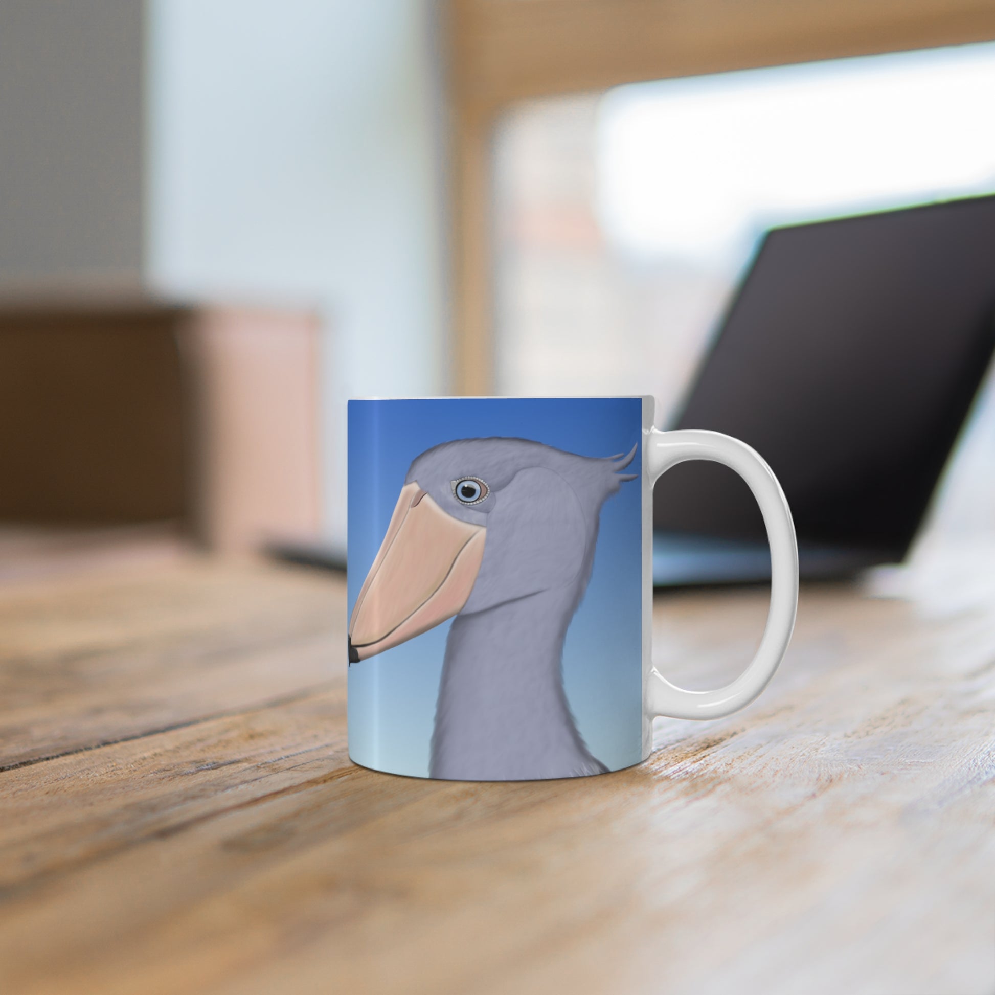 Shoebill Bird Ceramic Mug 11oz - jz.birds