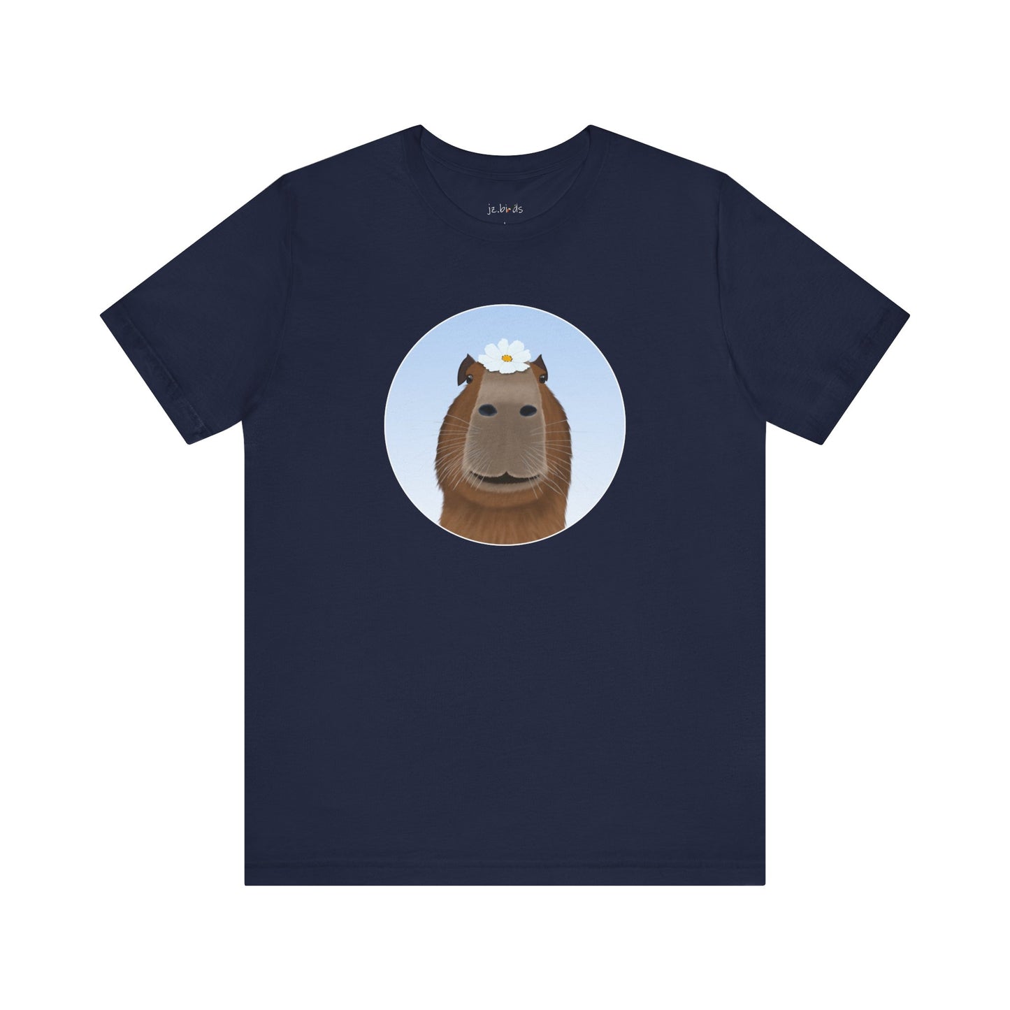 Capybara with a Flower Funny T-Shirt