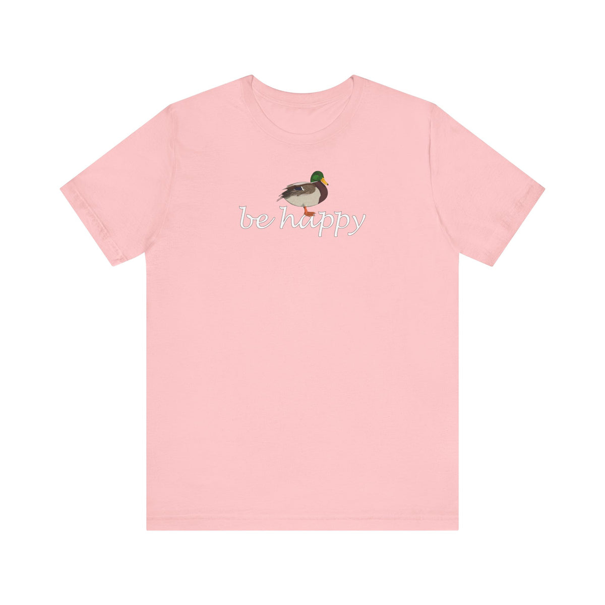 Ente Be Happy T-Shirt – bird graphic tee und watching gear Stil