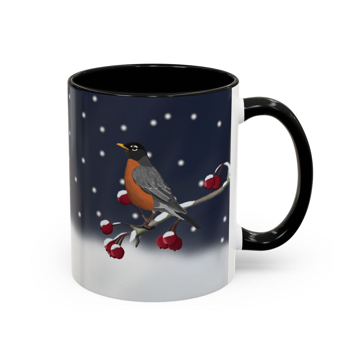 アメリカンロビンバードコーヒーマグ | 鳥好きの方への陶器製クリスマスギフト