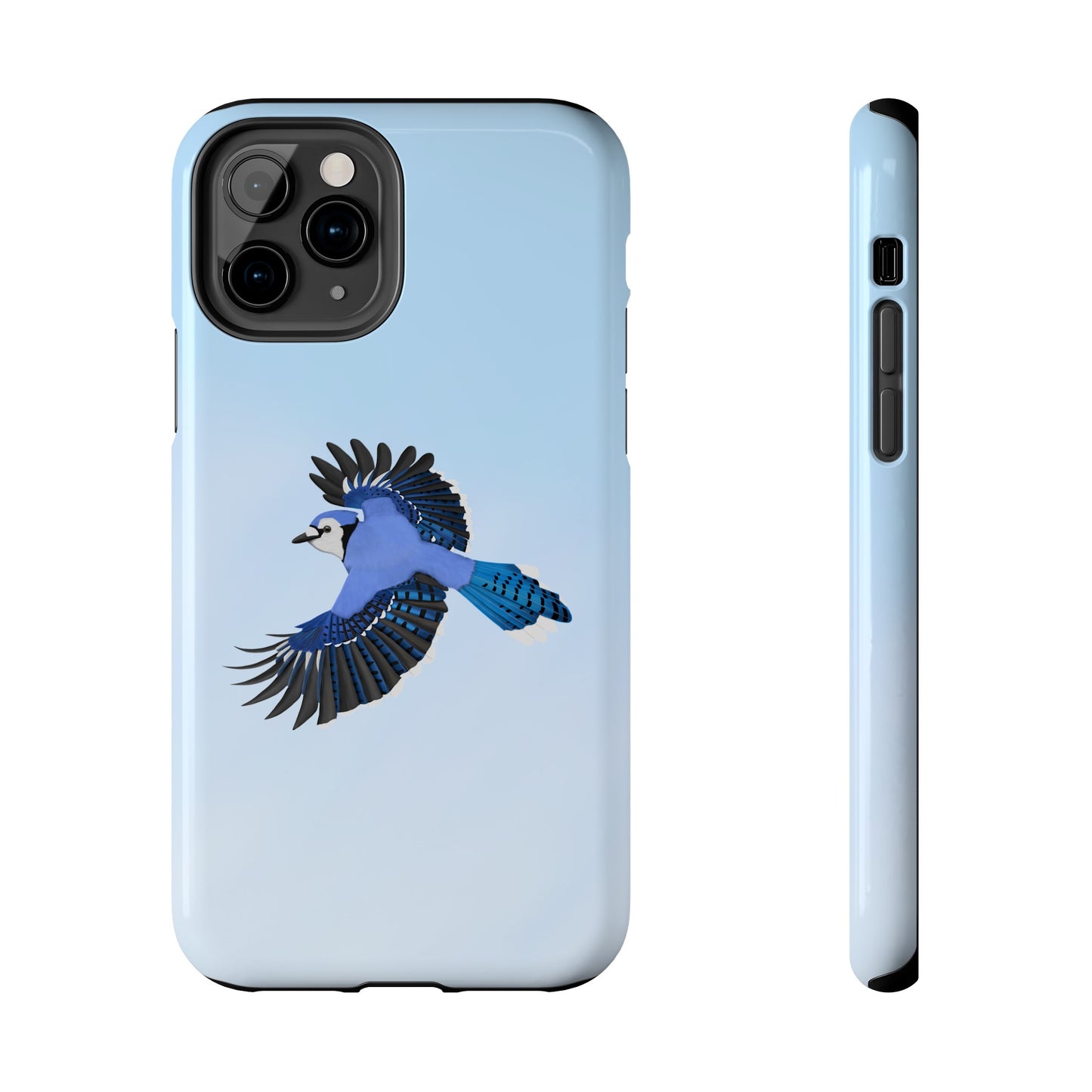 Blue Jay Bird Art Tough Phone Case