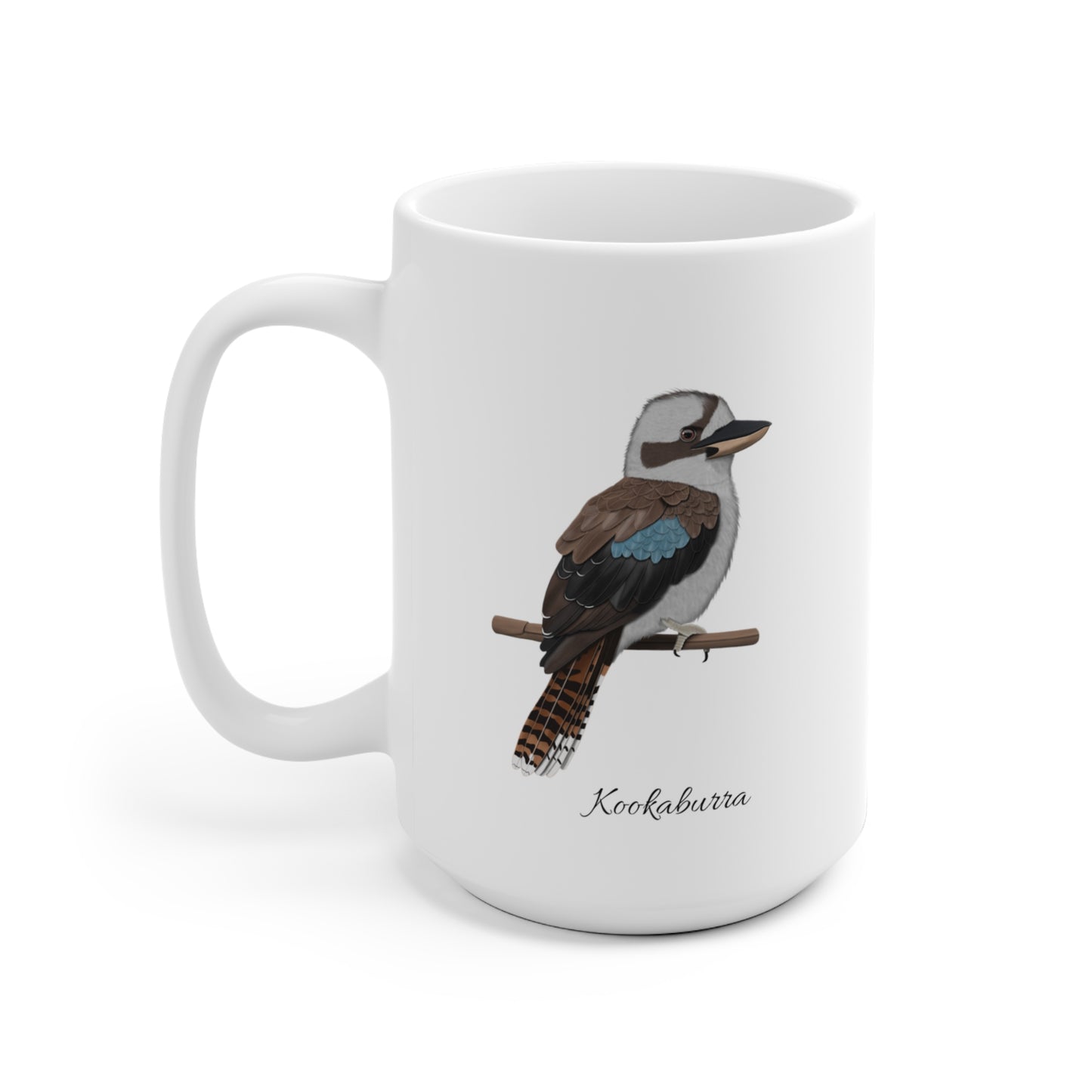 Kookaburra Vogel Tasse Weiß für Vogelbeobachter