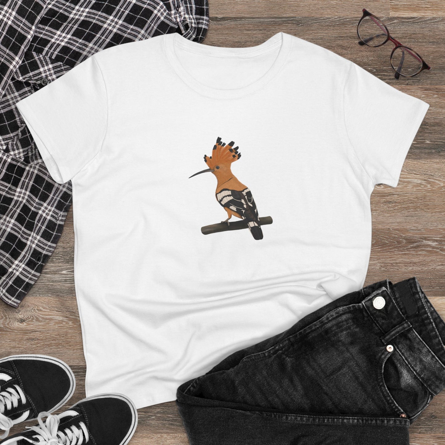 Hoopoe Bird Design for Birdwatchers and Bird Lovers Women's T-Shirt