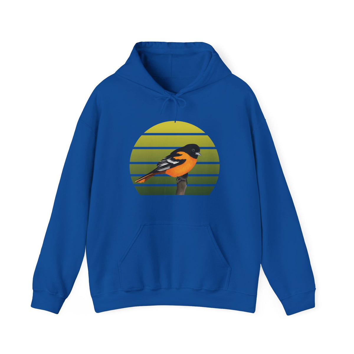 Baltimore Oriole Hoodie in Dark Heather