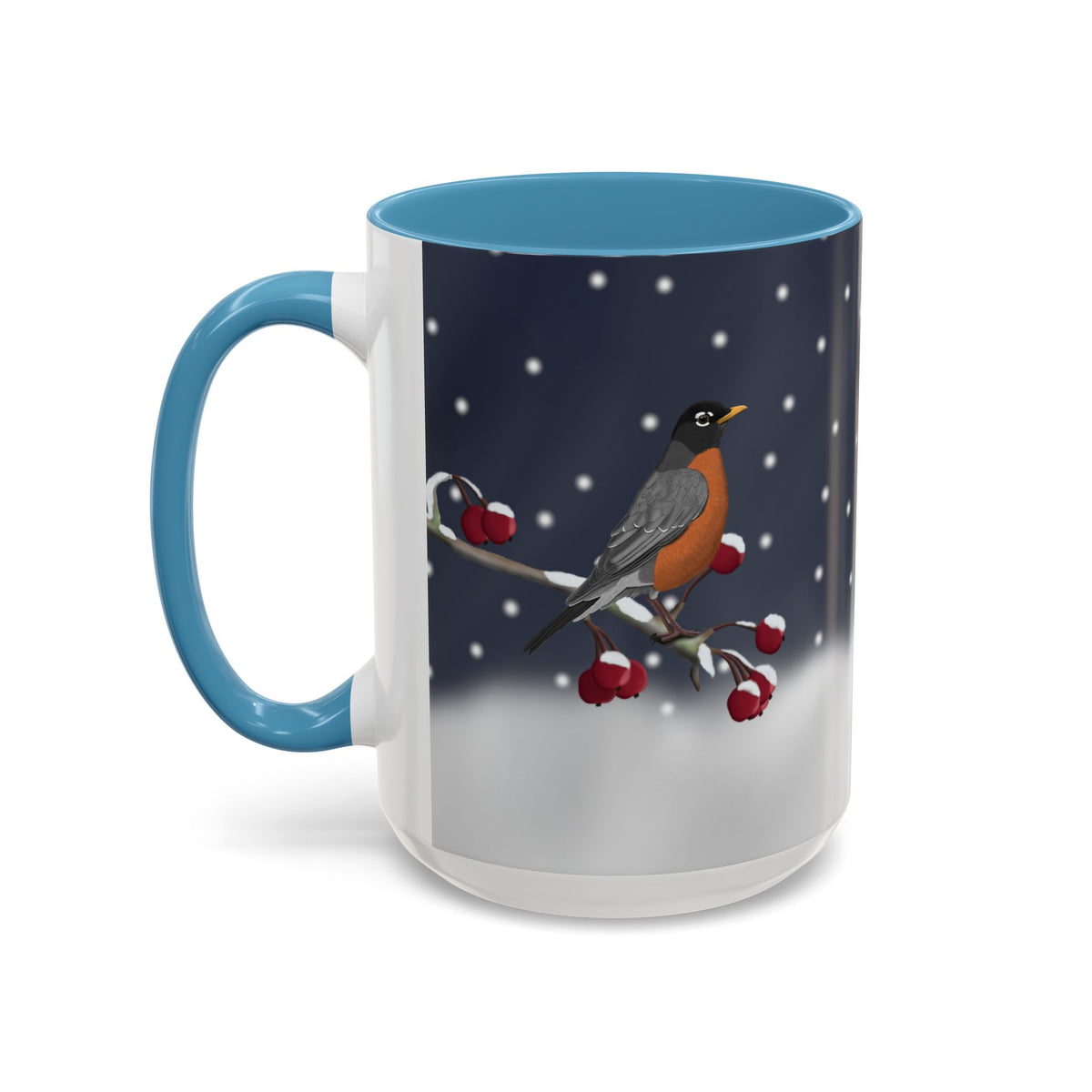 アメリカンロビンバードコーヒーマグ | 鳥好きの方への陶器製クリスマスギフト