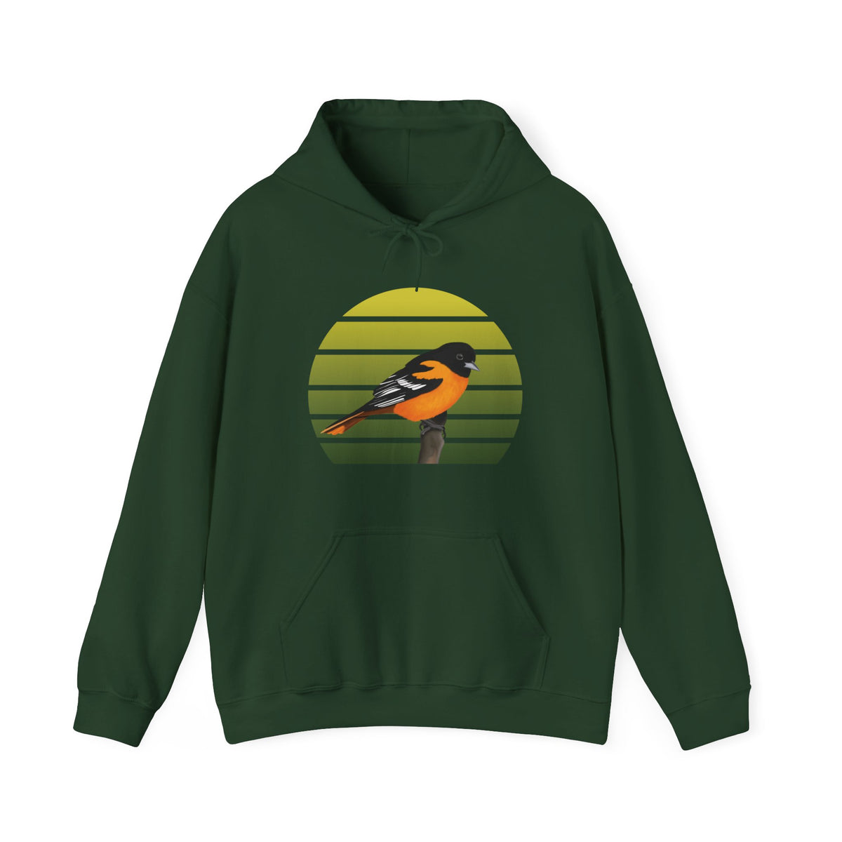 Baltimore Oriole Hoodie – bird and DTG style