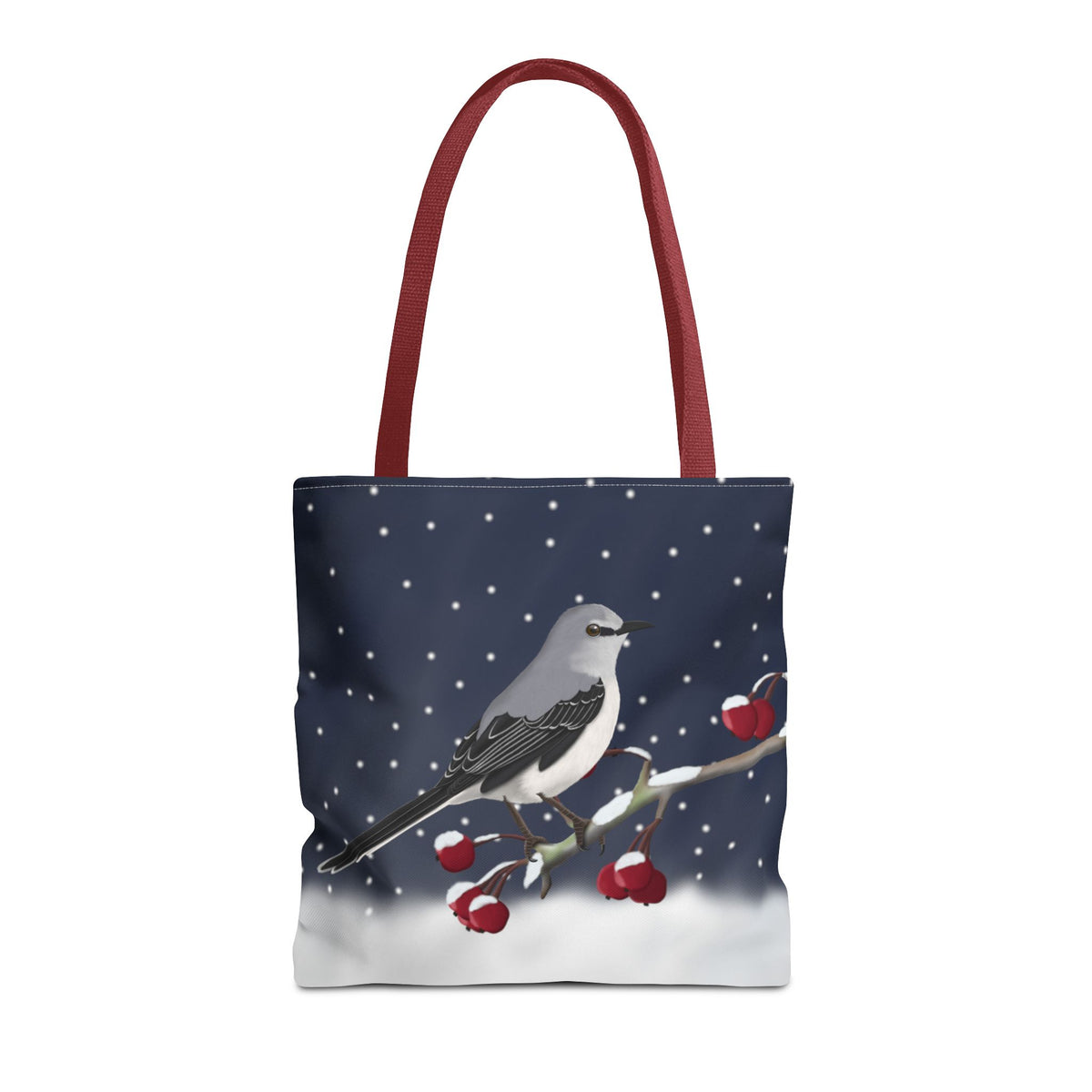 Spottdrossel auf einem Tragetasche – Accessories, All Over Print