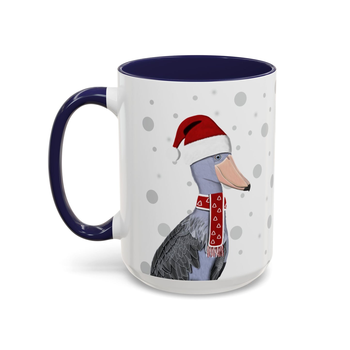 ハシビロコウのクリスマスバードコーヒーマグ