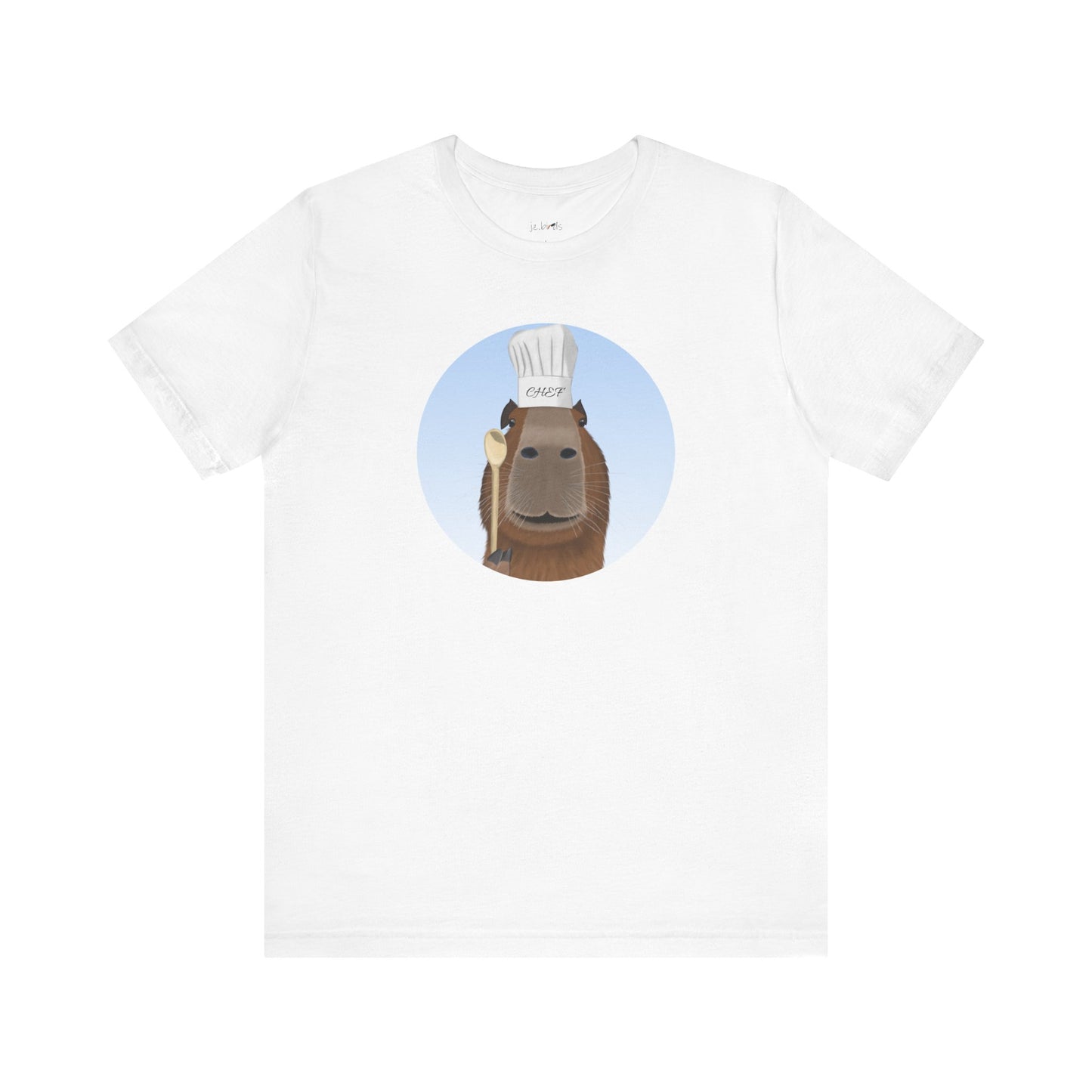 Capybara with Chef Hat and Wooden Spoon Funny Kitchen T-Shirt