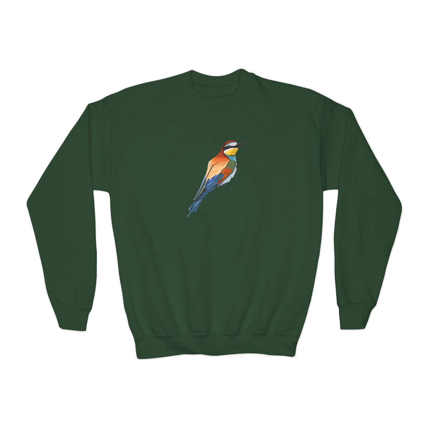Bee-Eater Bird Birdwatching Youth Crewneck Sweatshirt Sweatshirts on Casual Kids Clothing background