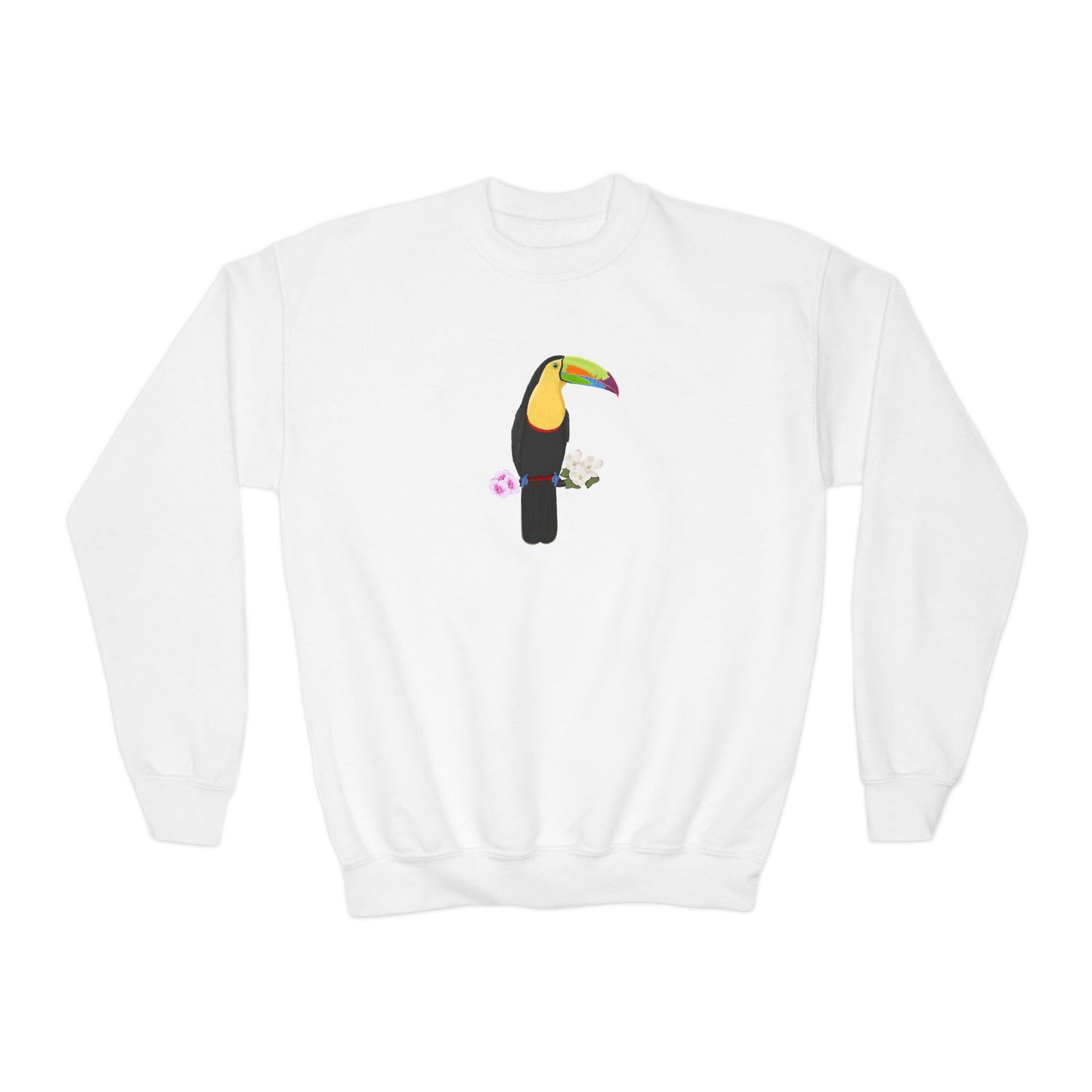 Keel Billed Toucan Bird Birdwatching Youth Crewneck Sweatshirt