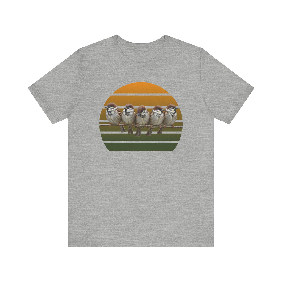 Spatzen Premuim T-Shirt | Geschenk für Vogelbeobachter | jz.birds