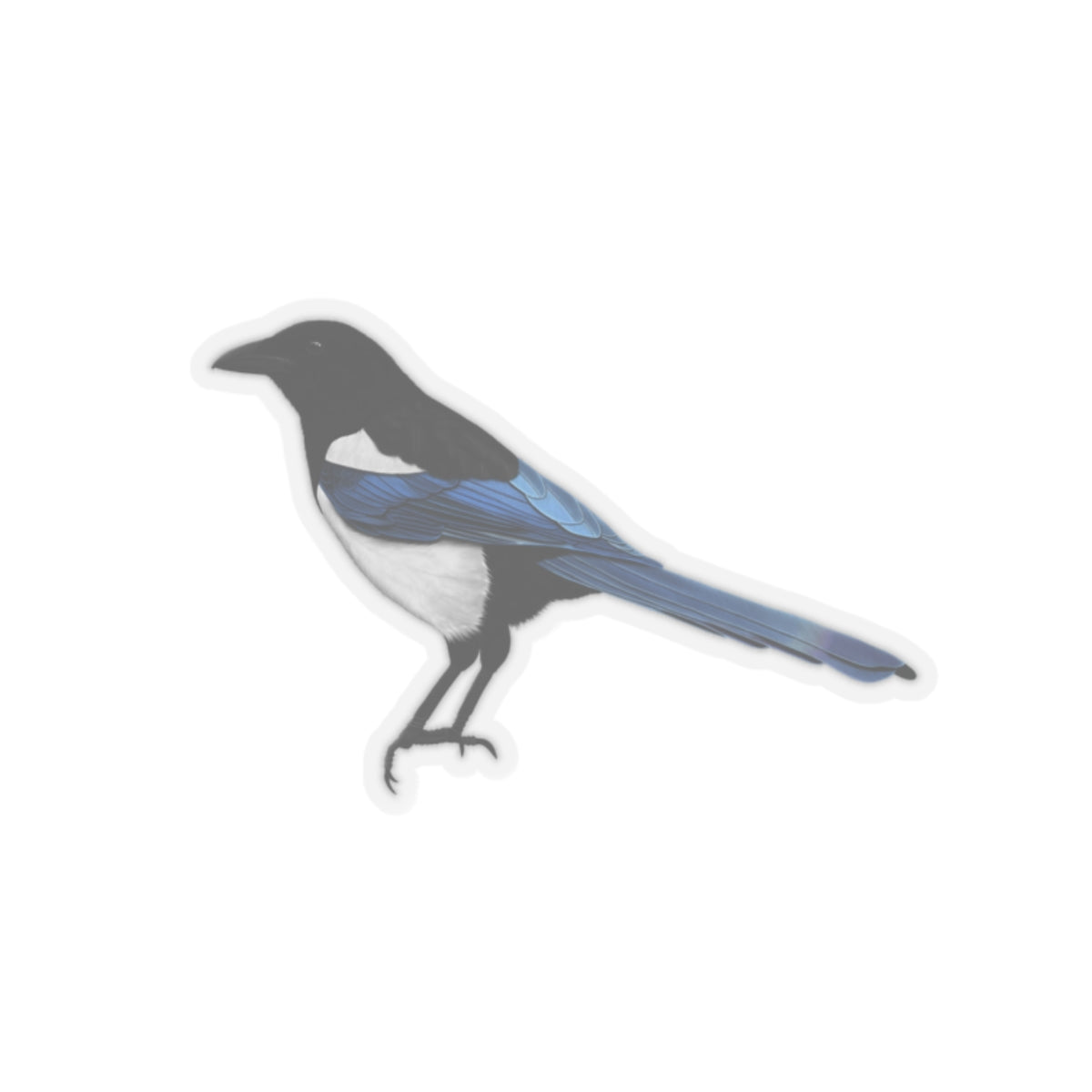 Magpie Bird Kiss-Cut Sticker - jz.birds