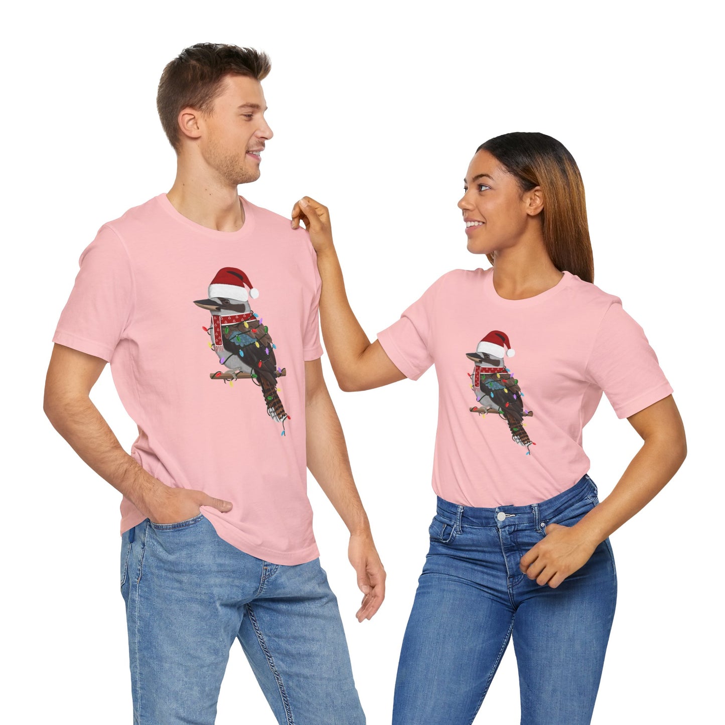 Kookaburra with Fairy Lights Christmas Bird T-Shirt