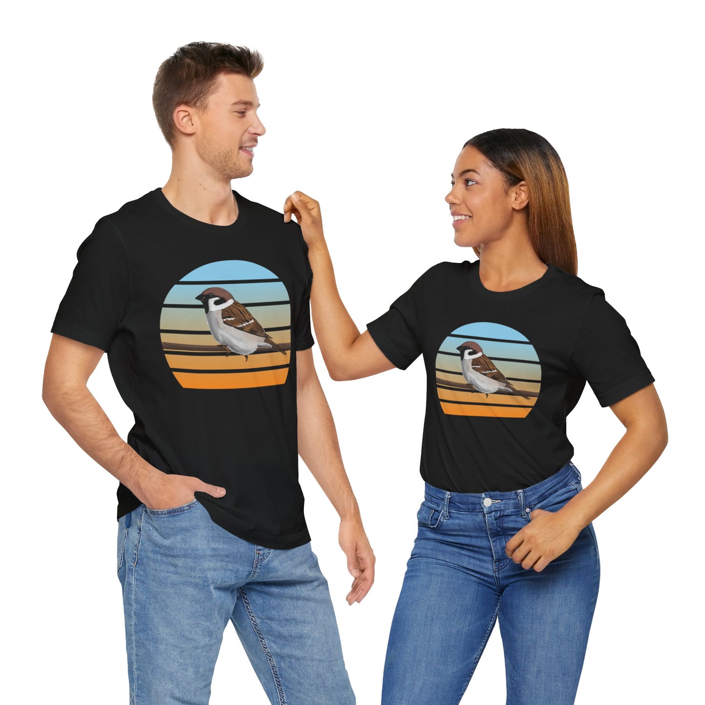 Tree Sparrow Birdwatcher Bird T-Shirt